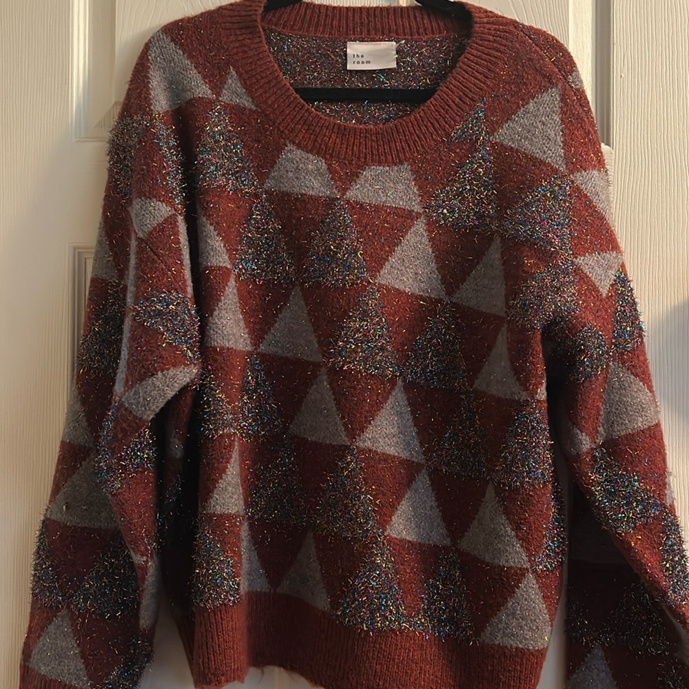 The room - fun sparkly tinsel sweater